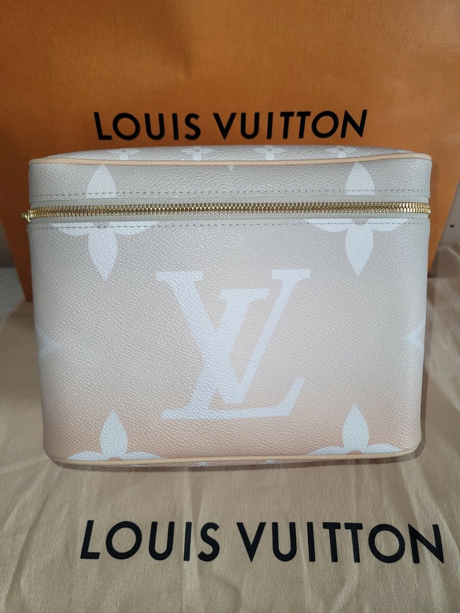 Louis Vuitton by The Pool Nice Bb Monogram Giant Canvas Vanity Case Brume