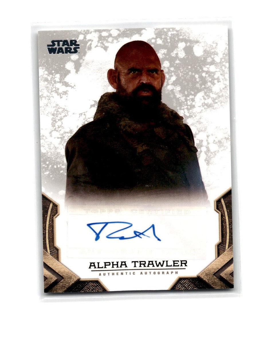 Topps Star Wars The Mandalorian Auto #A-TF Taif Fletcher As Alpha