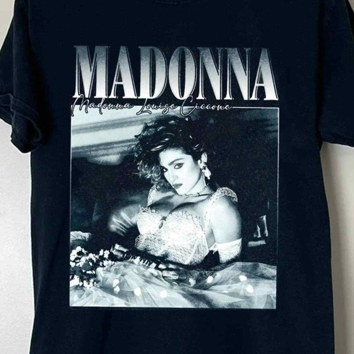 Madonna Like a Virgin 80s t shirt, Madonna Queen of Pop Vintage