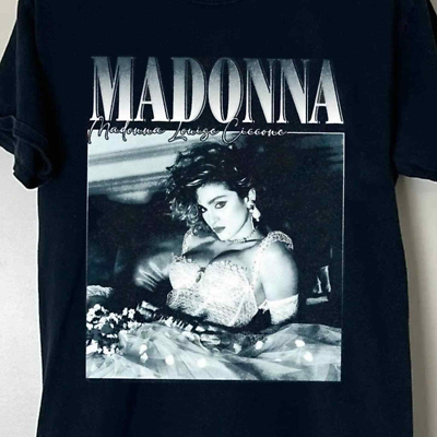 Madonna Like a Virgin 80s t shirt, Madonna Queen of Pop Vintage