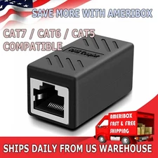 RJ45 Inline Coupler Cat7/Cat6/Cat5e Ethernet Network Cable Extender Connector