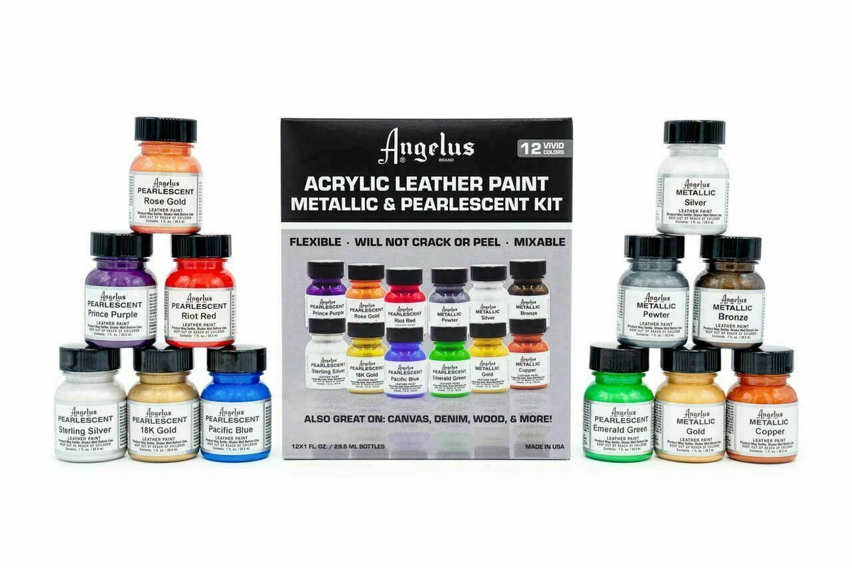 Angelus Pearlescent Leather Acrylic Paint 29 ml Assorted Colours