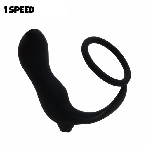 Mens Vibrating Prostate Massager Cock Ring Anal Butt Plug Delay Vibrator Sex Toy - Picture 15 of 19