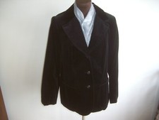 Vintage Velvet Jacket Uk 14 1970s Norman Martin Model New