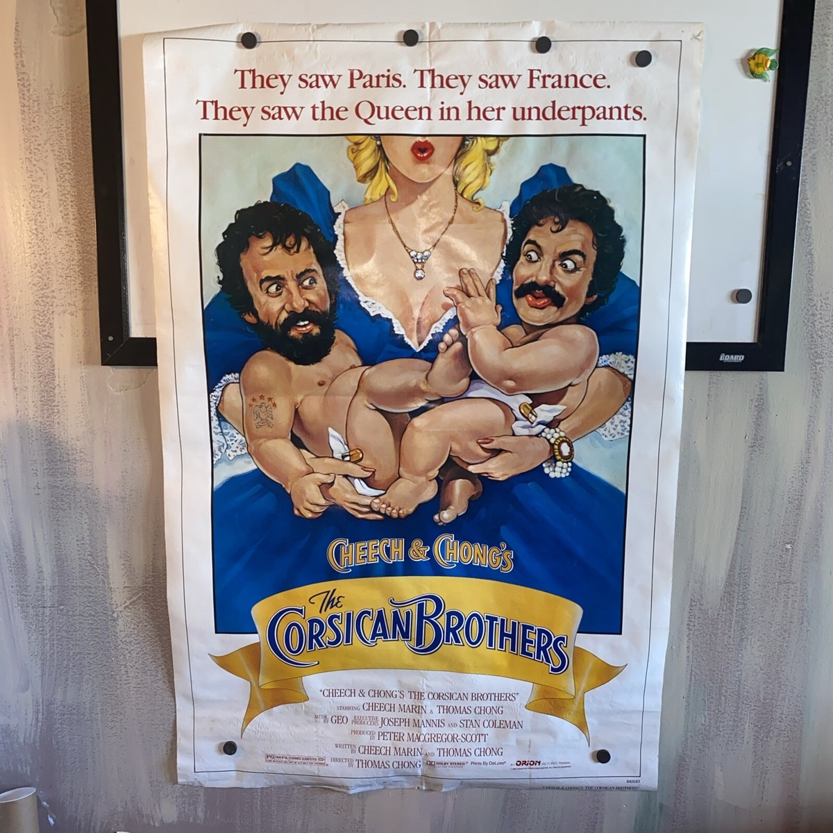 Cheech & Chong's The Corsican Brothers 1984 Original 27x41 1 sheet