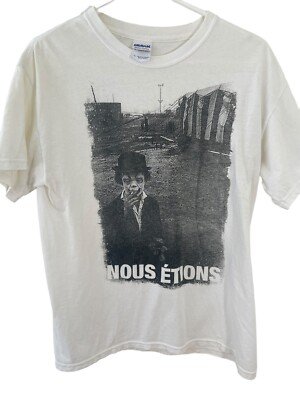 Men s Tshirt Band NOUS ÉTIONS medium size Y2K