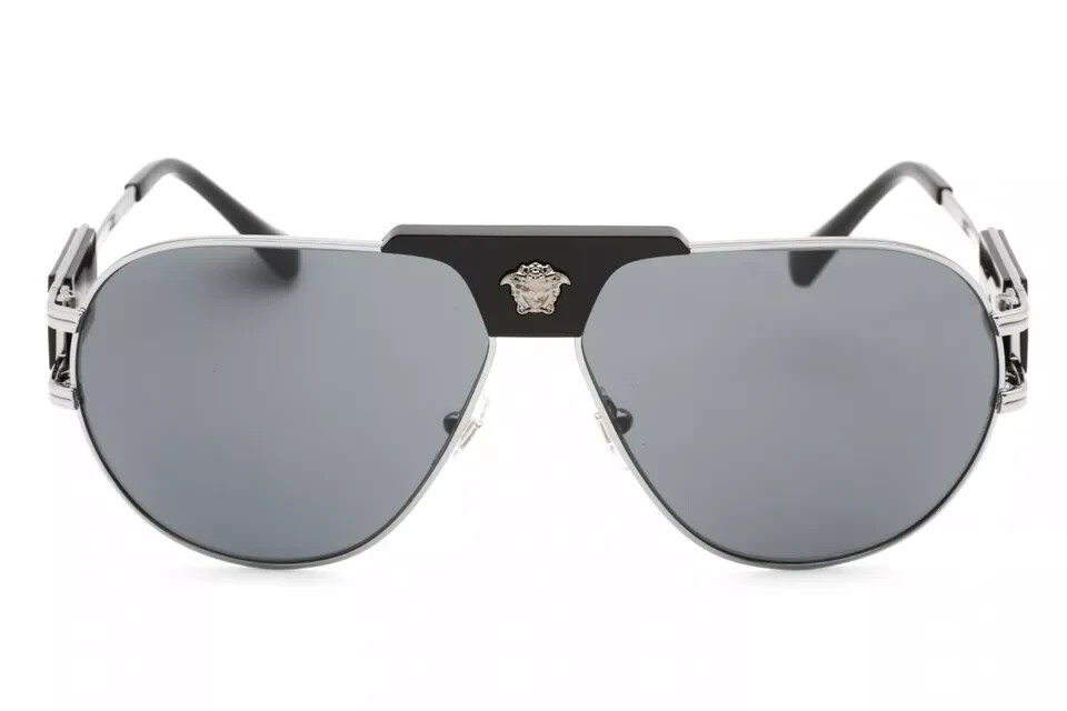 Versace Men's VE2252-100187-63 63mm Gunmetal Sunglasses