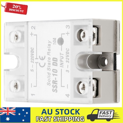 Compact SSR-10 DD 10A Solid State Relay 5-220VDC for Automation