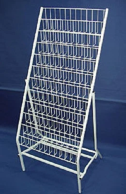 GREETINGS CARD POINT OF SALE WHITE WIRE DISPLAY STAND SHOPFITTINGS RETAIL Rack