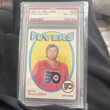 1971-72 O PEE CHEE RICK MACLEISH #207 RC PSA 8
