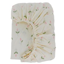 Fitted Muslin Crib Sheets, Stretchy Crib Bed Sheets for Babies Girls 28" by 5...