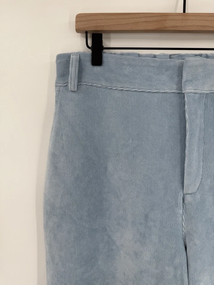 Calça feminina ALO Yoga micro veludo sonhador perna larga tamanho grande celestial - Imagem 3 de 4