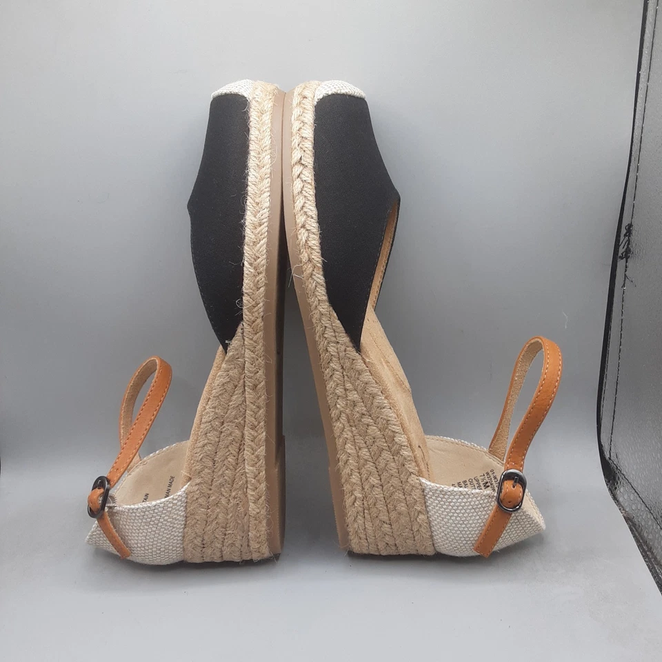 White Mountain Women's Maintain Espadrille Wedge Pump 7.5M Black A13 - Image 4 of 4