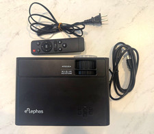 Elephas Portable Desktop Mini Projector Black w/ Remote and Power Cord