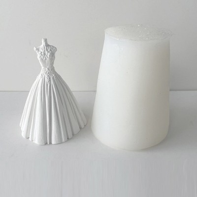 3D Bride Dress Silicone Mold DIY Wedding Dress Resin Epoxy Casting Mould