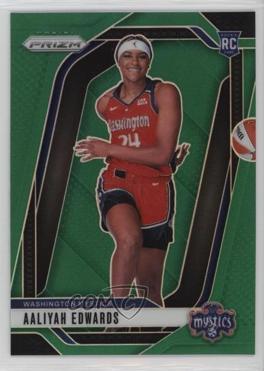2024 Panini Prizm WNBA Green Prizm Aaliyah Edwards #142 19tz