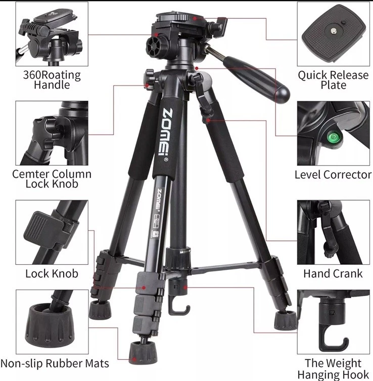 Lightweight Tripod Stand For DSLR Digital Camera Nikon SONY Canon Flexible Q111 - Image 3 of 4