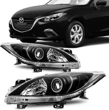 Headlight Assembly Compatible with 2010-2013 Mazda 3 OE Style Headlamp Replaceme
