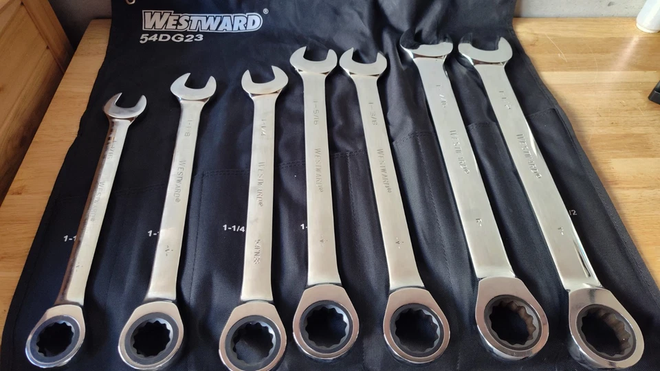 Juego de llaves de trinquete Westward 54Dg23, Sae, 7 piezas Foto 4 de 4