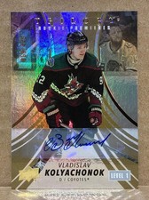 2022-23 Vladislav Kolyachonok Trilogy Rookie Premieres Autograph #128 /449