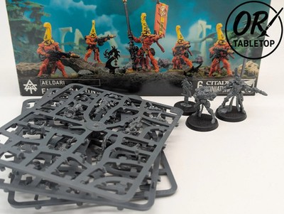 5x Fire Dragons Eldar, Feuerdrachen, *teilweise gebaut*, Aeldari, Warhammer 40K