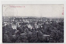 39038891 - Crimmitschau mit Gesamtansicht gelaufen von 1907. Leichter