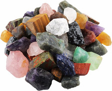 1 Lb Bulk Natural Raw Crystals Rough Stones,Assorted Stones