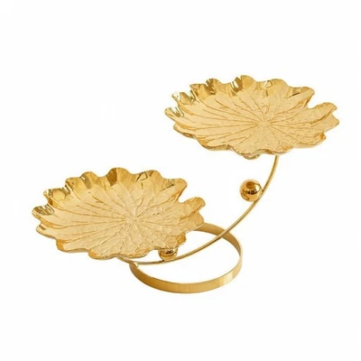 Leaf Tray with Stand Reflective Leaf-Shaped Tray Small for Entry Table - Bild 1 von 4