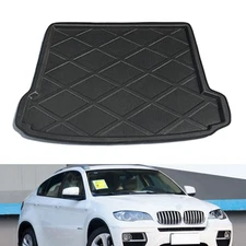 Black Rear Boot Liner Trunk Cargo Mat Tray Floor Carpet  For BMW X6 E71 2008-16
