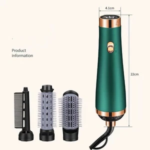 3-in-1 Séchoir à cheveux brosseur Lisseur à cheveux haute puissance Styler