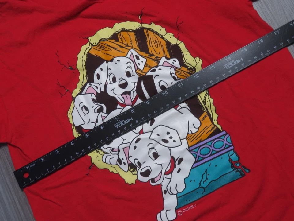 Camisa vintage anos 90 Disney 101 Dalmations tamanho juvenil grande animação pré-propriedade - Imagem 4 de 4