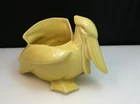 Mid Century Nelson McCoy Pottery Yellow Pelican Planter 1940s Vintage