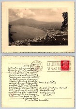 1915 Napoli Italia Vesuvio Cartolina Baia di Napoli Castellammare di Stabia Pubblicata