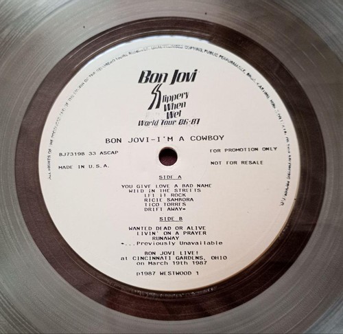 Bon Jovi Slippery When Wet w/OBI I'M A COWBOY Collector's Edition Set of 2 LPs - Picture 8 of 10