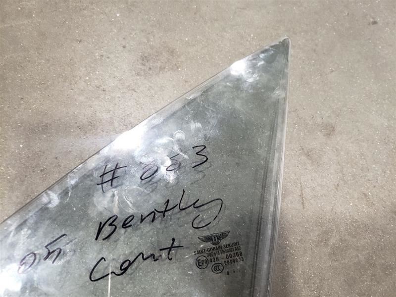 Bentley Continental GT 2005 Front Left Door glass