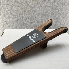 Ariat Unisex Boot Jack  Brown Black One Size Stained Wood A04951 USA Made Cowboy