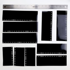 Oracal 651 Black Adhesive Vinyl   Narrow Pieces 500 Sq. inches
