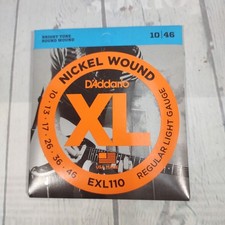 D'Addario EXL110 Electric Guitar Strings 10-46 Regular Light Nickel Wound Round