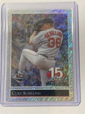 CURT SCHILLING redsox 2025 Leaf 15th NSCC '92 GLS Shimmer Silver 10/15 (Y)