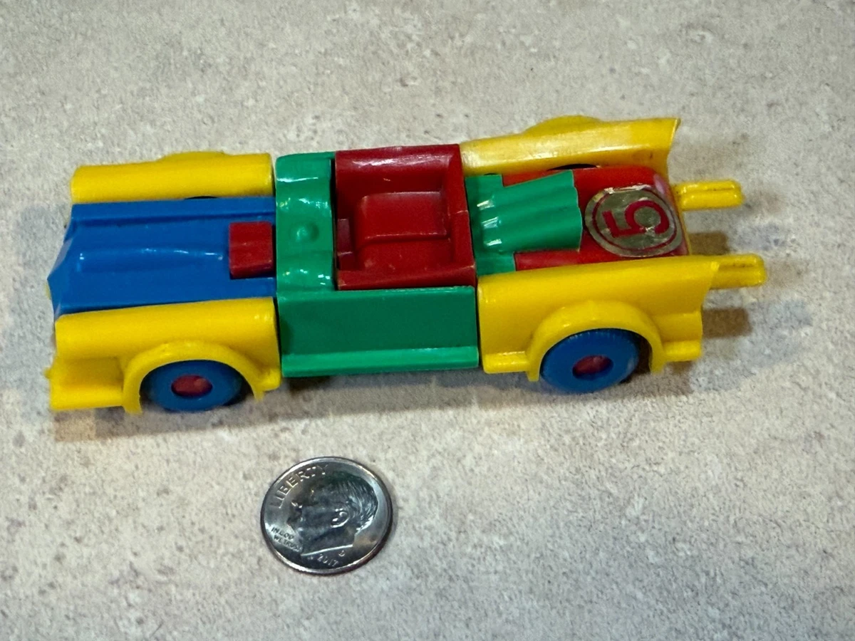 Porte-clés Puzzle Vintage Des Années 80 – Jouet En Plastique Avec Chaîne