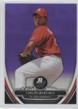 2013 Bowman Platinum Retail Chrome Purple Refractor Carlos Martinez #BPCP27 2l4