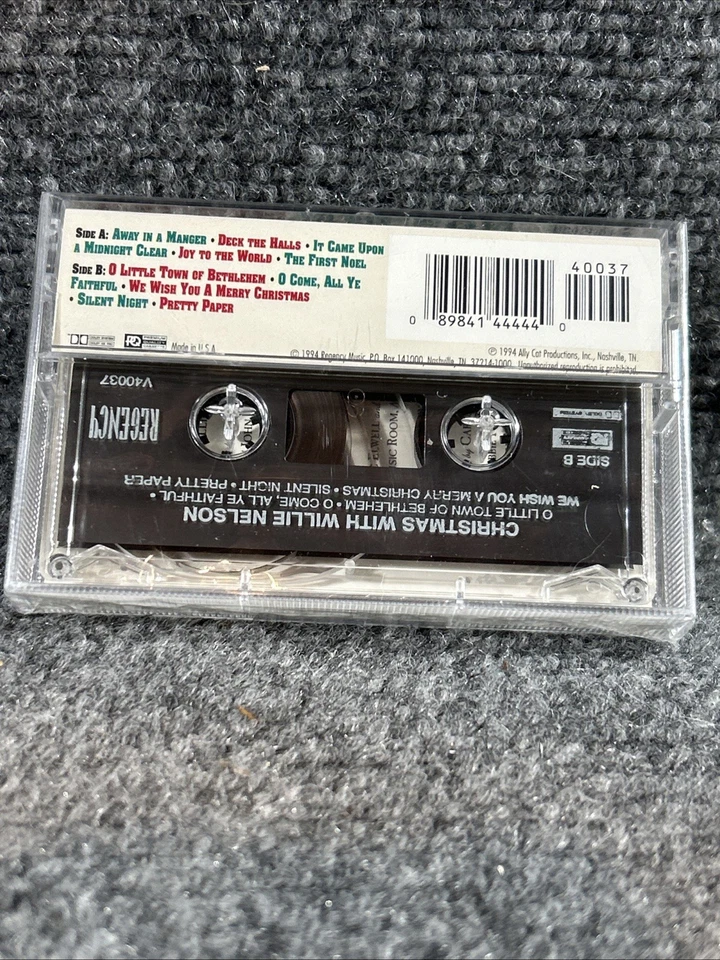 Willie Nelson - Pretty Paper Christmas Cassette Tape 1994 V40037 New Sealed - Image 2 of 4