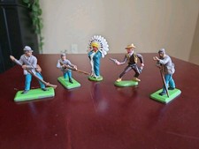 Britains Ltd Deetail Soldiers Civil War Lot of 5 Vintage Military Toy
