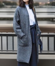 Uniqlo Warm and Cozy Tweed Knitted Longline Coat/Cardigan Size Medium