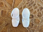 VINTAGE BARBIE DOLL MOD T-STRAP SHOES WHITE NICE JAPAN