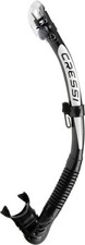 Cressi Alpha Ultra Dry Snorkel Black/Black/White