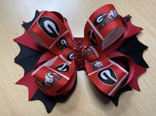 Georgia Bulldogs College Football Inspired Hair Bow