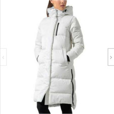 Mpg Women's Sport Maxi Down Puffer Jacket(white, Medium) Nwt