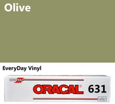 12"x5'- Olive - Matte Oracal 631 Exhibition CAL Vinyl Roll -Adhesive Craft Vinyl
