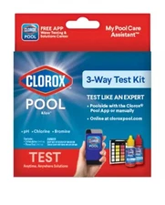 Clorox Pool & Spa 3-Way Water Test Kit pH Chlorine Bromine ~ Free Shipping!!